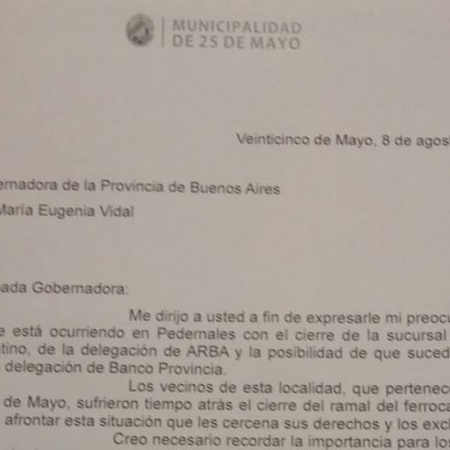 Ralinqueo envió una carta a Vidal en reclamo por el cierre de oficinas públicas en Pedernales