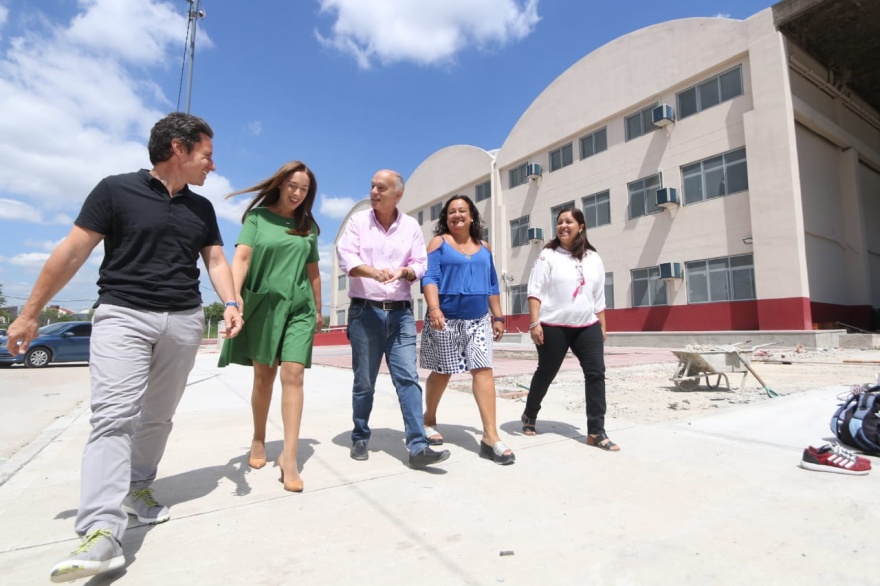 Vidal y Grindetti recorrieron obras en Lanús