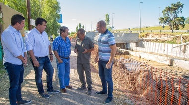 Recorrida por obra hidraúlica de Villa Luján