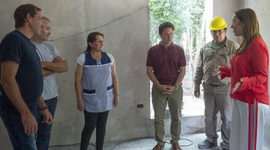 Vidal supervisó la obra de un jardín de infantes