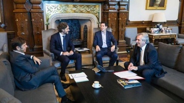 Tras la reunión con Fernandez, Kicillof se reúne con Frederic y Berni