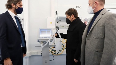 Cafiero, Kicillof e Insaurralde inauguraron el Hospital Modular de Emergencia de Lomas de Zamora