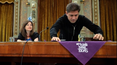 Día de La Mujer: Kicillof y Estela Díaz firmaron convenios del programa Comunidades Sin Violencias