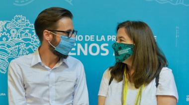 Simone y Díaz presentaron un programa que apuesta a la equidad de género en Infraestructura