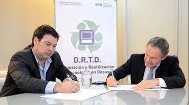 Las Flores: convenio para el tratamiento de residuos electrónicos