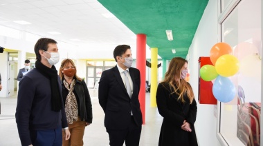 San Vicente: Trotta, Mantegazza y Vila inauguraron el edificio de una institución educativa