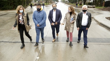 Tolosa Paz y Cascallares recorrieron la histórica pavimentación de la Avenida República Argentina