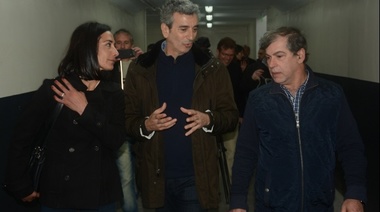 Randazzo estuvo en City Bell junto a Di Marzio y Lambertini