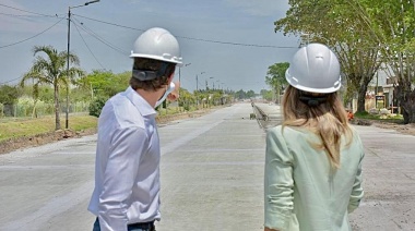 Galmarini y Andreotti recorrieron las nuevas obras viales sobre la ruta 197 que conectan Tigre y San Fernando
