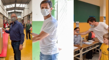 Alberto Descalzo, Lucas Ghi y Nicolás Mantegazza votaron en sus municipios