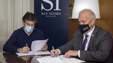 El intendente de San Isidro firmó un convenio junto al Colegio de Escribanos de la Provincia