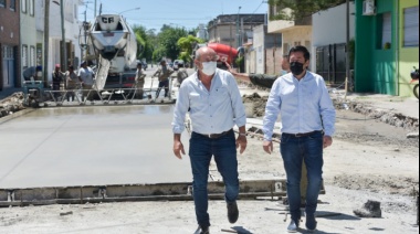 Ensenada: Nardini y Secco recorrieron obras en ejecución