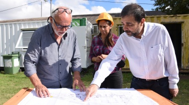 San Martín: el intendente Fernando Moreira recorrió la puesta en valor del Parque Yrigoyen