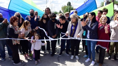 Malvinas Argentinas: Correa, Nardini y Vivona inauguraron una obra de pavimentación