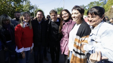 Kicillof recorrió obras de infraestructura en el municipio de Quilmes
