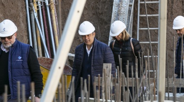 El diputado Cascallares recorrió las obras de la nueva estación de bombeo en Burzaco