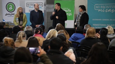 Chornobroff participó de la firma de 246 escrituras y sostuvo que “es una prioridad que proyecta al futuro”