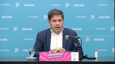 Kicillof anunció el inicio de la vacunación contra el covid para los bebés de 6 meses