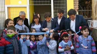 Kicillof inauguró los edificios de dos jardines de infantes en Avellaneda