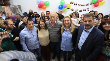 Grindetti y Ritondo inauguraron un nuevo local de Juntos en Merlo