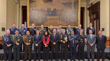 Propato junto a sus pares recibió a agregados militares de varios países