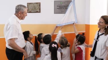 Jorge Ferraresi inauguró obras en una escuela primaria de Avellaneda