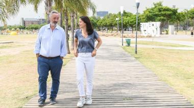 La intendenta Martínez recibió al senador de la Torre en Vicente López