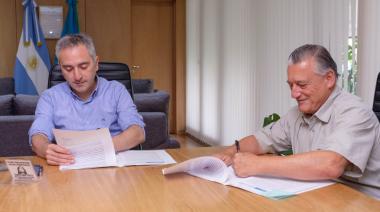 Más obras para Las Flores: el intendente se reunió con autoridades provinciales y nacionales