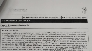 Denunciaron a concejal PRO por "amenazar" a un empleado municipal de 25 de Mayo
