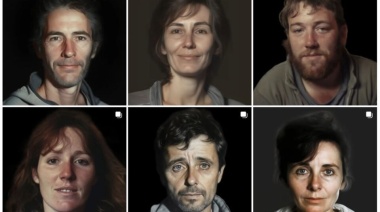 Un artista usó una IA para mostrar cómo se verían hoy los nietos apropiados en dictadura