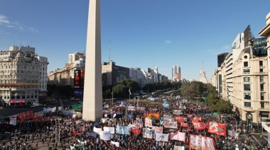 Organizaciones sociales y de Derechos Humanos se concentran en el Obelisco por la muerte de Facundo Molares