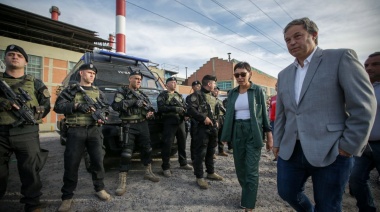 Mendoza y Cascallares supervisaron un megaoperativo policial conjunto