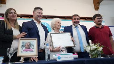 Estela de Carlotto recibió un reconocimiento en Merlo