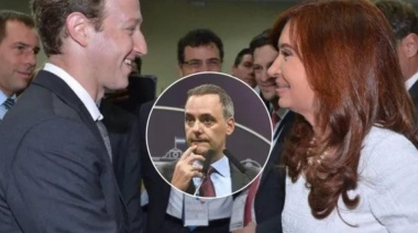 En las redes se burlan de Adorni por la imagen de Cristina con Zuckerberg
