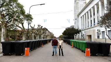 Egüen celebró la adquisición de 100 contenedores nuevos para 25 de Mayo