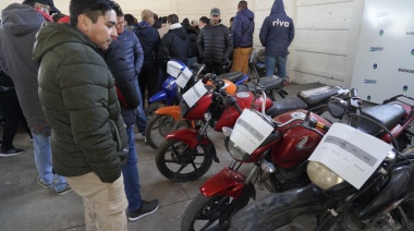 Baradero realizó la primera subasta municipal de motos y recaudó más de 13 millones de pesos