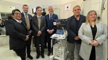 El hospital de Navarro recibió un ecógrafo donado por la Embajada de Japón