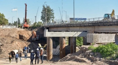 Se reactivó la obra de ampliación del puente de Gaspar Campos y el río Reconquista