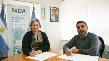 Tordillo: Farias y la Subsecretaria Carla Seain Firmaron convenio para el transporte de ganado