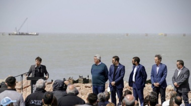 Kicillof anunció "la obra más grande de la Argentina" con una empresa alemana y se la dedicó a Milei