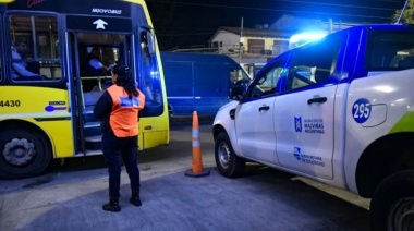 Malvinas Argentinas realizó operativos de seguridad nocturnos en el transporte público