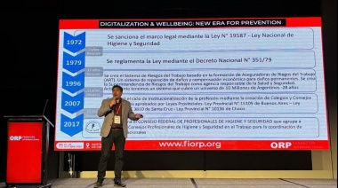 Lorenzo Gómez participó en el Congreso Internacional de Salud y Seguridad