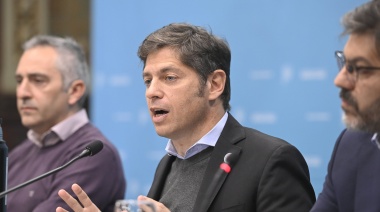 “Frenar la obra pública es un crimen social”, dijo Kicillof