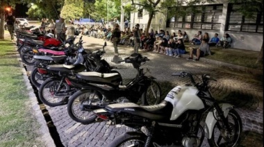 Megaoperativo en San Nicolás: 113 motos y 11 autos secuestrados
