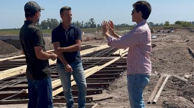 Roque Pérez avanza con la construcción de los puentes ferroviario y carretero del río Salado 