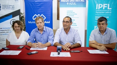 Azul presentó la oferta formativa 2025 del Centro de Formación Laboral N°401