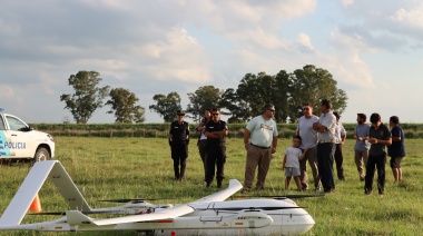 Pila, sede de un operativo policial con drones para prevenir el delito rural