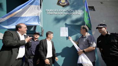 Seguridad y educación: Kicillof y Recoulat inauguraron obras en Trenque Lauquen