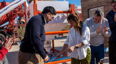 Mittelbach inauguró la Planta Hormigonera Municipal: “Vamos a crecer más”