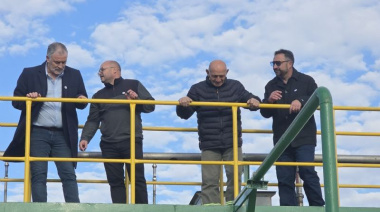 Ramallo: el intendente Mauro Poletti inauguró la planta cloacal de El Paraíso